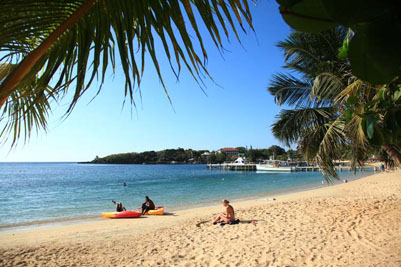 Roatan west end relaxing   